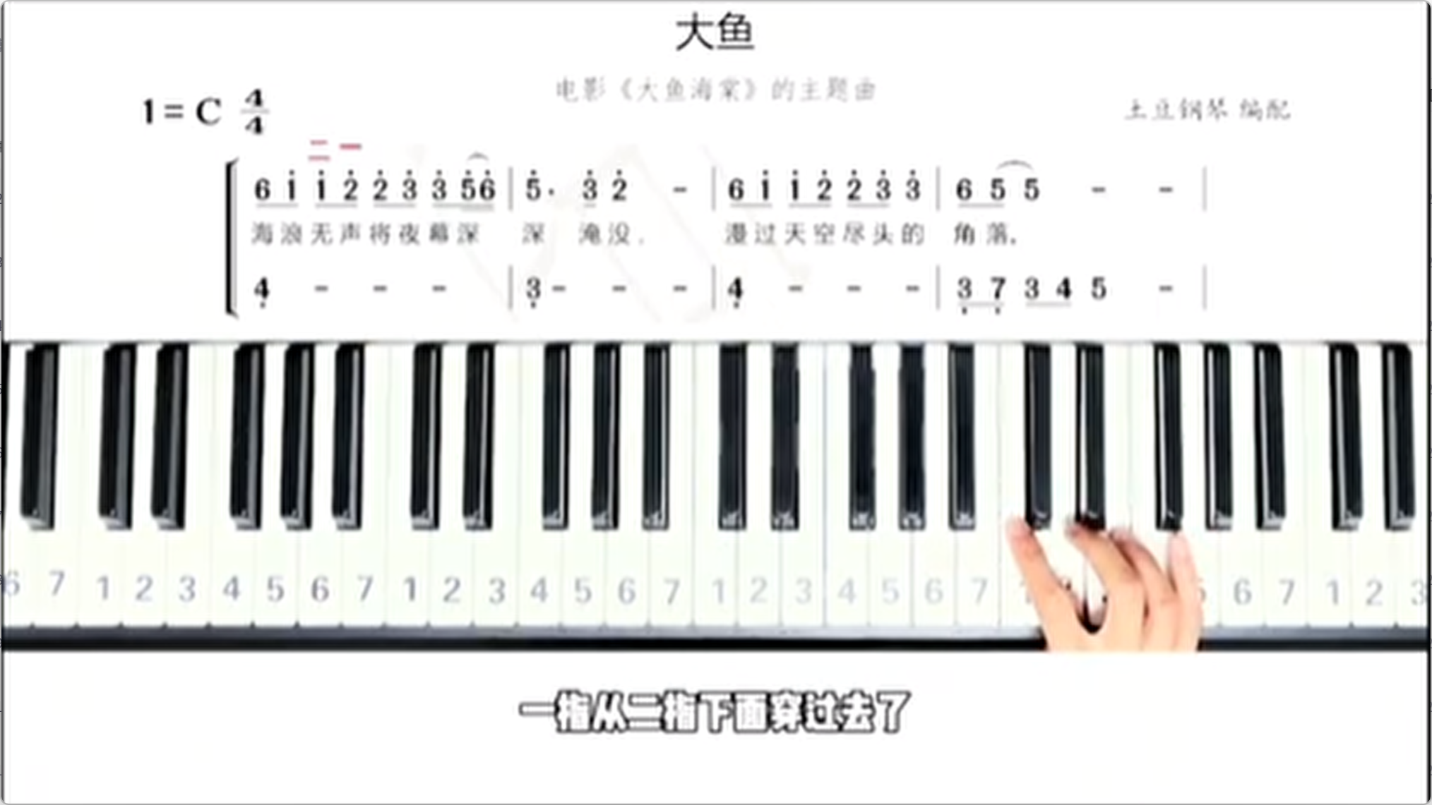 钢琴成人零基础50节速成视频课