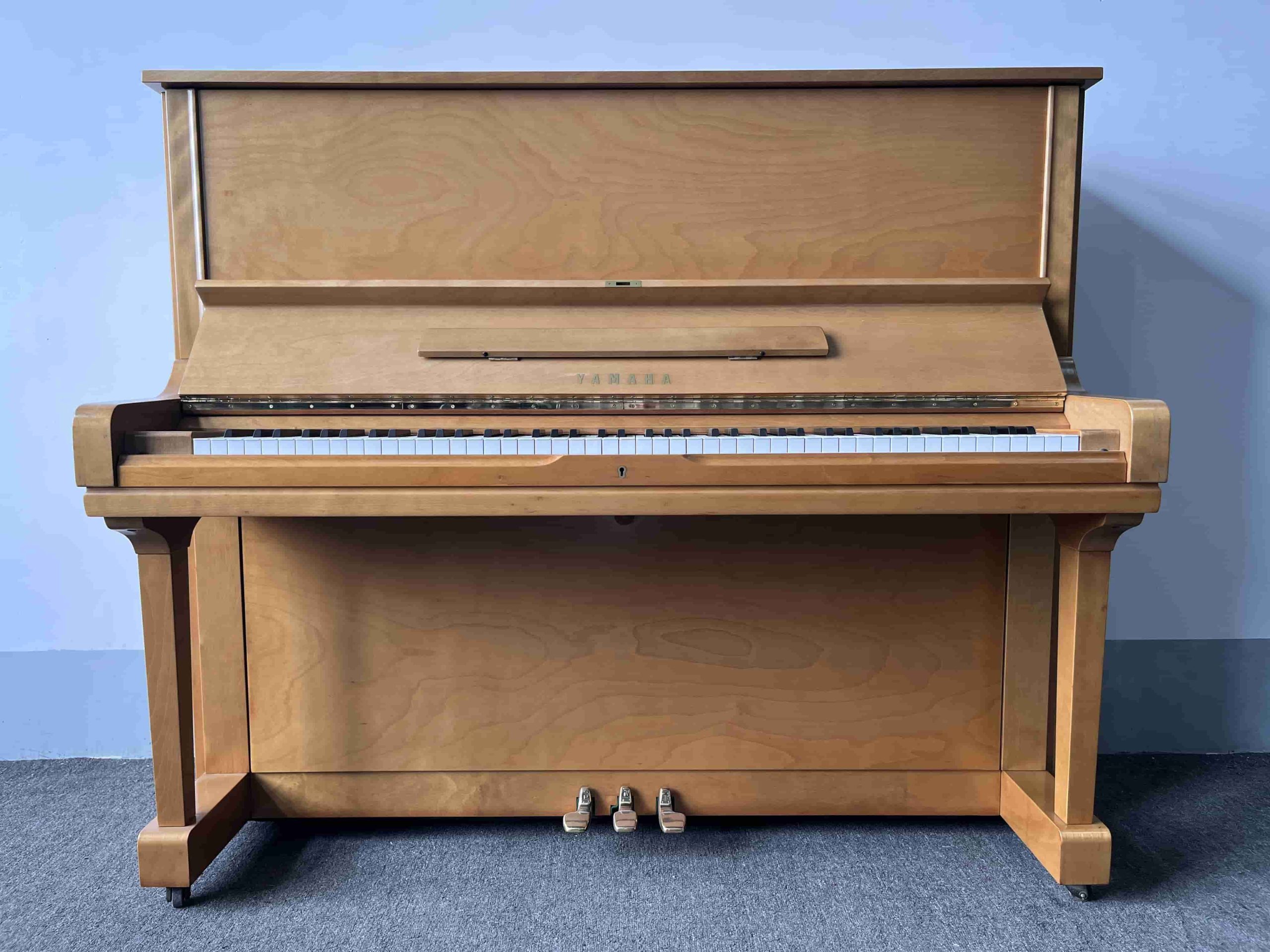 YAMAHA雅马哈U3H极度稀缺K级白枫木家庭高端演奏实木中古钢琴